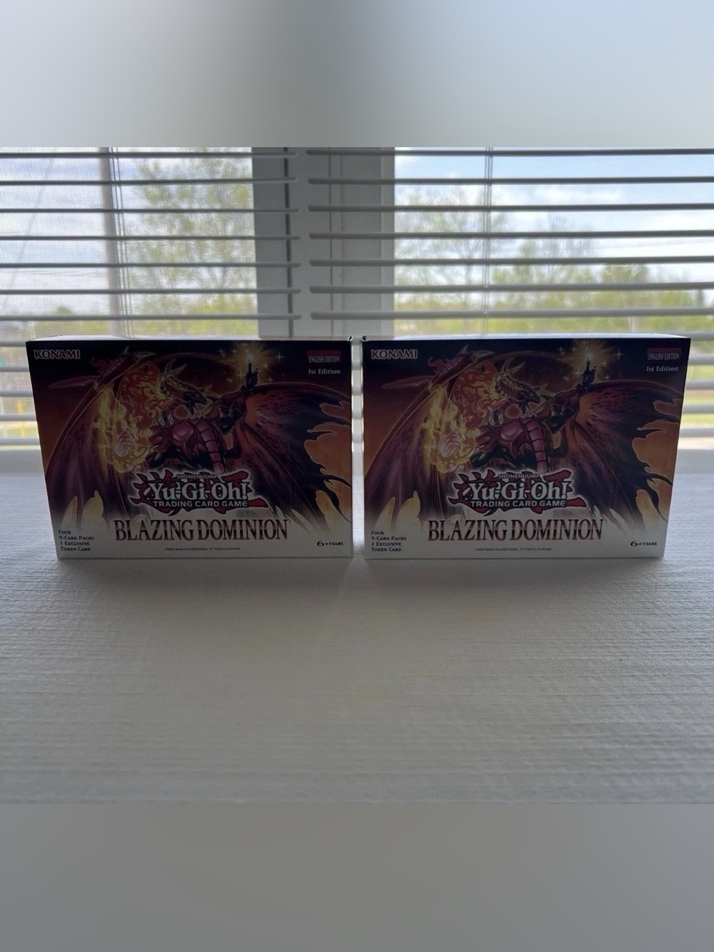 Yu-Gi-Oh! Blazing Dominion Booster Boxes - Konami - Black & Red Artwork